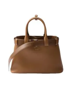 Prada Buckle small leather handbag with belt