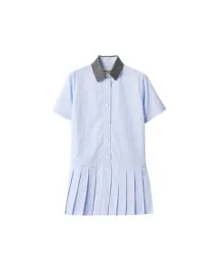 MIU MIU Pleated striped dress