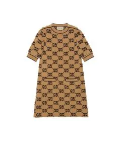 Gucci GG wool bouclé jacquard dress
