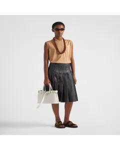 Prada Buckle small leather handbag with belt