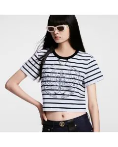 LV Striped Anchor Crop Top 