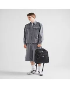 Prada Re-Nylon and Saffiano leather backpack