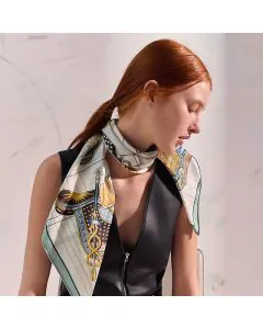 Hermès Tous en Selle scarf 90