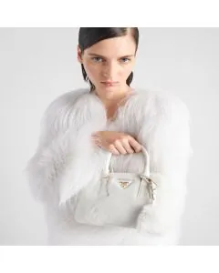 Prada Galleria shearling mini-bag