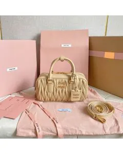 MIU MIU Arcadie matelassé nappa leather bag