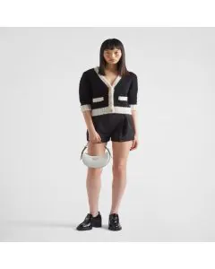 Prada Arqué leather mini shoulder bag