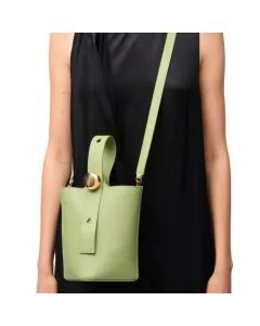 LOEWE Mini Pebble bucket in smooth calfskin