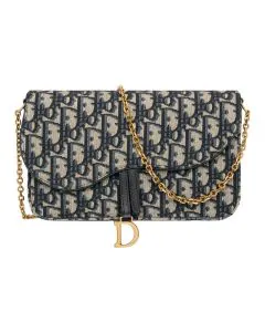 Dior Medium Saddle Pouch with Chain