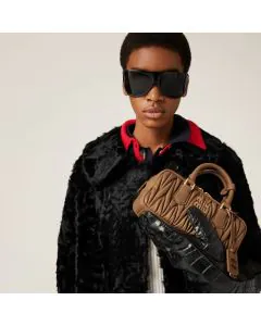 MIU MIU Arcadie matelassé nappa leather bag