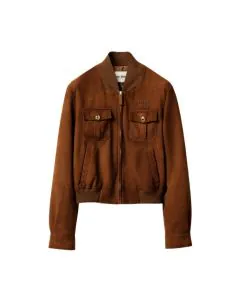 MIU MIU Waxed suede jacket