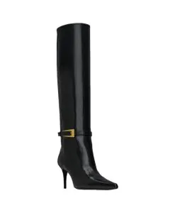 YSL LEE boots in glazed leather