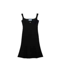 Prada Embroidered cady dress