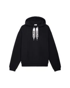 CELINE LOOSE HOODIE IN COTTON FLEECE