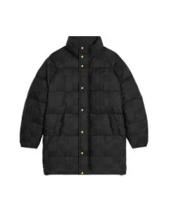 Celine long triomphe down jacket in lightweight nylon