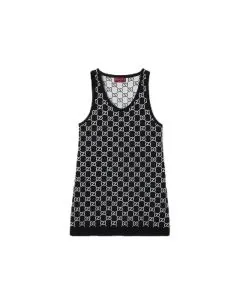 Gucci GG wool jacquard mini dress