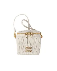 MIU MIU Matelassé nappa leather micro bag