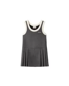 MIU MIU Pleated grisaille mini-dress