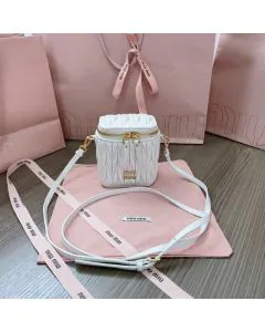 MIU MIU Matelassé nappa leather micro bag