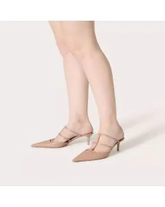 Valentino ROCKSTUD WISPY CALFSKIN MULE