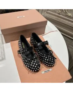 MIU MIU Leather ballerinas
