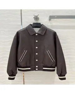 Celine teddy jacket with shirt collar in soft lambskin