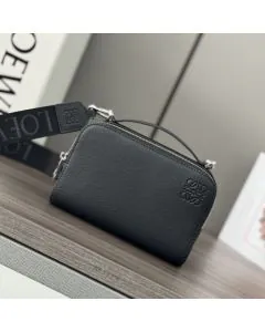 LOEWE Mini crossbody camera bag in soft grained calfskin