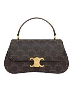 TEEN CELINE LOLA IN TRIOMPHE CANVAS AND CALFSKIN