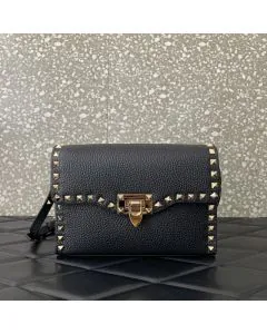 Valentino SMALL ROCKSTUD GRAINY CALFSKIN CROSSBODY BAG