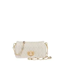Miu Crystal nappa leather and crystal mini-bag