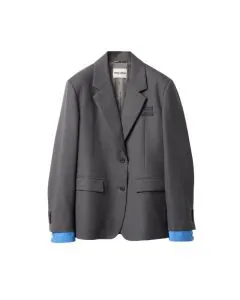 MIU MIU Single-breasted gabardine jacket