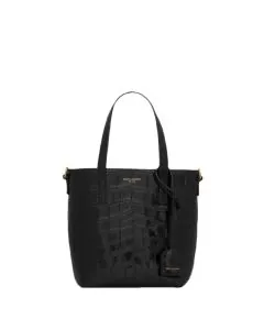 Saint Laurent toy shopping bag IN CROCODILE-EMBOSSED LEATHER