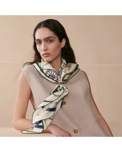 Hermès Stately Wheels scarf 90