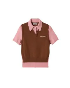MIU MIU Cashmere and wool polo sweater