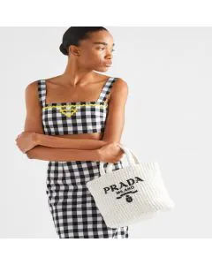 Prada Small crochet tote bag