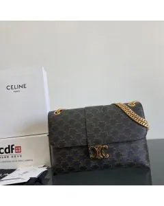 LARGE CELINE VICTOIRE BAG IN TRIOMPHE CANVAS