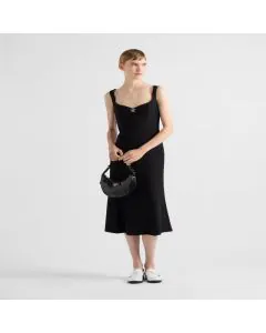Prada Embroidered cady dress