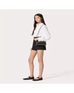 Valentino SMALL ROCKSTUD GRAINY CALFSKIN CROSSBODY BAG