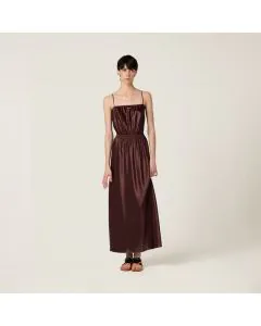 MIU MIU Long satin dress