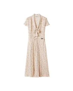 MIU MIU Long crêpe de Chine dress