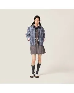 MIU MIU Checked fabric blouson jacket