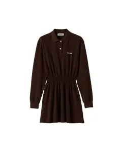 MIU MIU Cotton piqué mini-dress