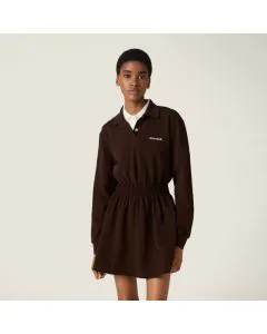 MIU MIU Cotton piqué mini-dress