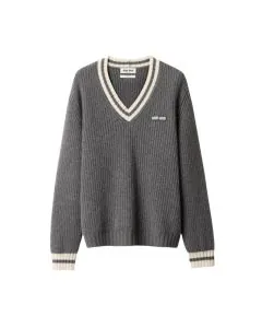 MIU MIU Wool and cashmere V-neck sweater