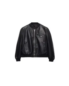 Prada Nappa leather bomber jacket