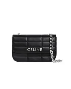 CHAIN SHOULDER BAG MATELASSE MONOCHROME CELINE in Quilted Goatskin