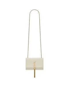 YSL KATE SMALL TASSEL IN CROCODILE-EMBOSSED LEATHER