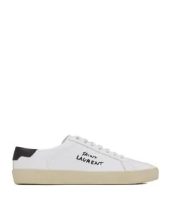 YSL court classic sl/06 embroidered sneakers in leather