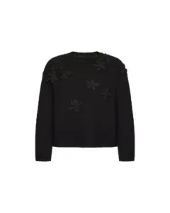 Valentino EMBROIDERED WOOL SWEATER