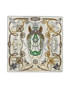 Hermès Stately Wheels scarf 90