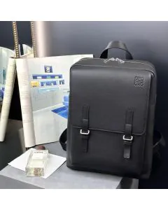 LOEWE Military backpack in soft grained calfskin